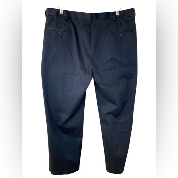 Men’s Black Haggar Classic Fit Iron Free Premium Khaki Size 40 - Picture 5 of 11